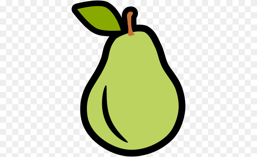512x512 Food Health Nutrition Pear Icon, Produce, Fruit, Plant, Outdoors Sticker PNG