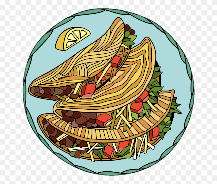 670x653 Food Mexicanfood Mexican Taco Tacos Abstract Fast Food, Dish, Meal, Platter HD PNG Download