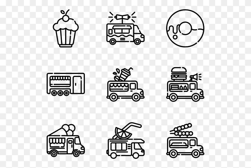 529x503 Food Truck Elaborate Icon, Gray, World Of Warcraft HD PNG Download