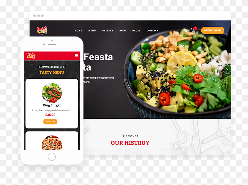 750x565 Foodcart Wordpress Theme When Building Your Restaurant Salad, Plant, Advertisement, Produce HD PNG Download