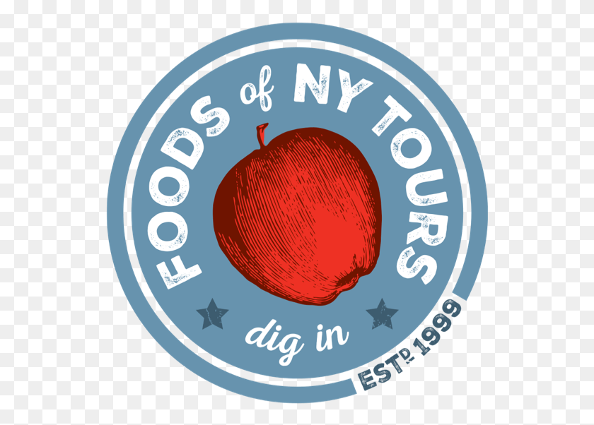 541x542 Foods Of Ny Tours Logo, Etiqueta, Texto, Word Hd Png