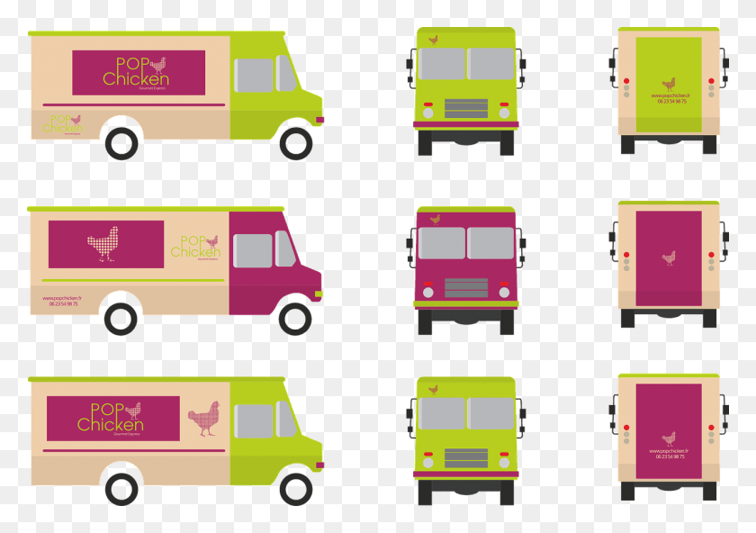 1280x874 Foodtruck Vector Food Truck, Van, Vehículo, Transporte Hd Png
