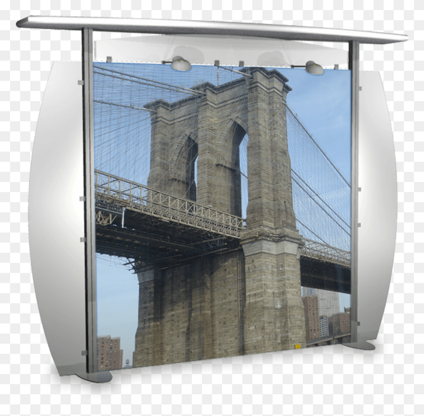 800x783 Foot Alumalite Modular Display With Straight Canopy Brooklyn Bridge, Screen, Electronics, Projection Screen HD PNG Download
