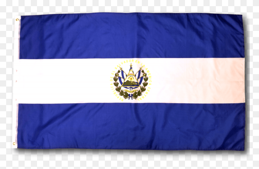2340x1462 Foot El Salvador Flag Double Stitched Bandera De El Salvador Flag, Symbol, American Flag, Emblem HD PNG Download