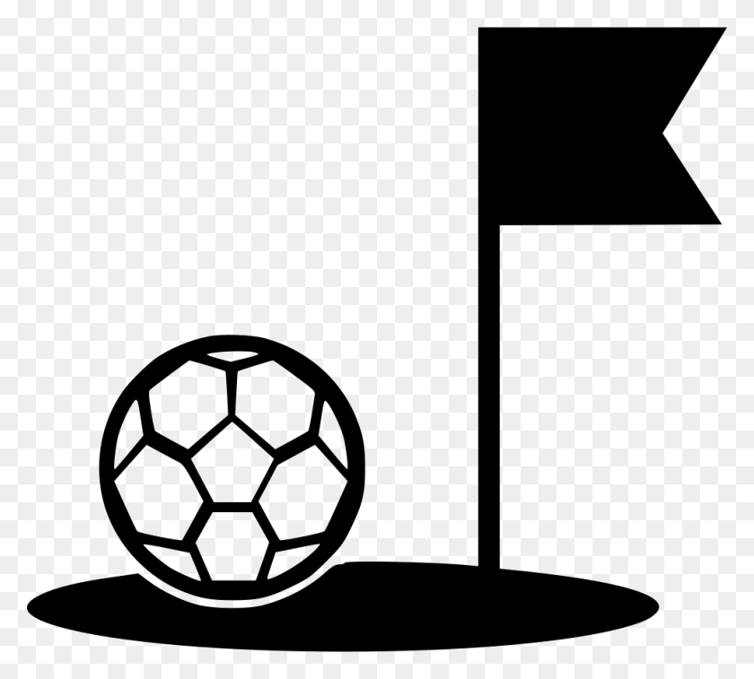 980x876 Foot Field Soccer Flag Border Game Comments Bola De Futevlei Em, Soccer Ball, Ball, Football HD PNG Download