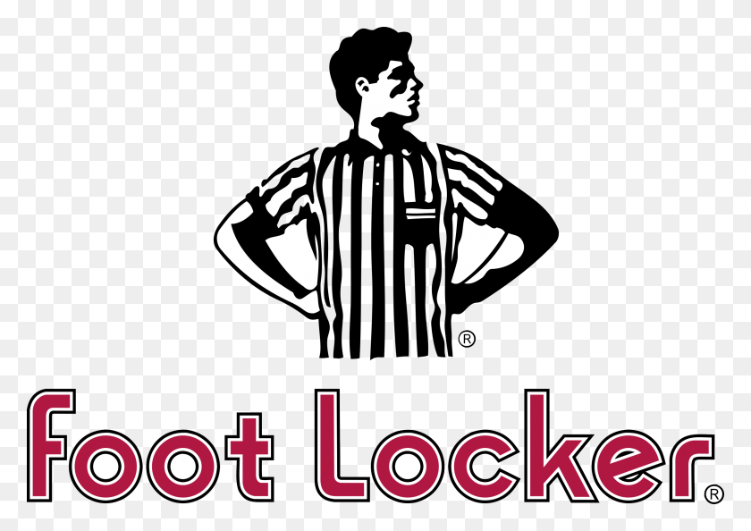 2400x1646 Логотип Foot Locker Прозрачный Логотип Foot Locker Черный, Текст, Трафарет, Плакат Png Скачать