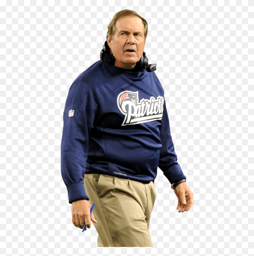 442x786 Football Bill Belichick Photo Hoodie, Ropa, Vestimenta, Manga Hd Png