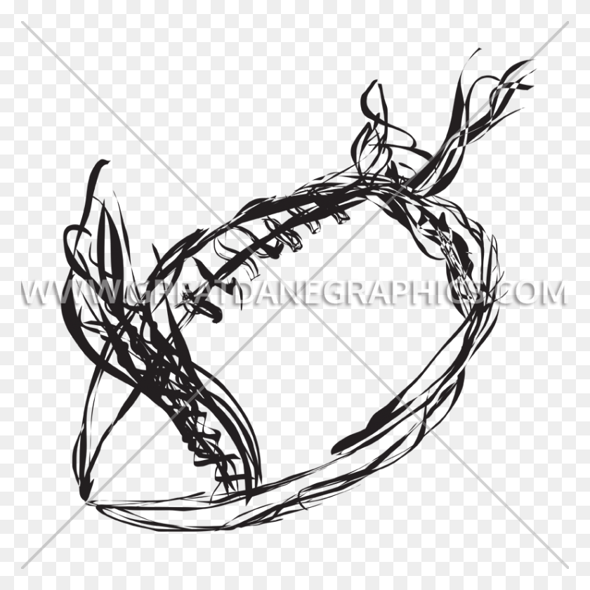 825x825 Football Clipart With Flames Illustration, Bow, Wire, Barbed Wire HD PNG Download
