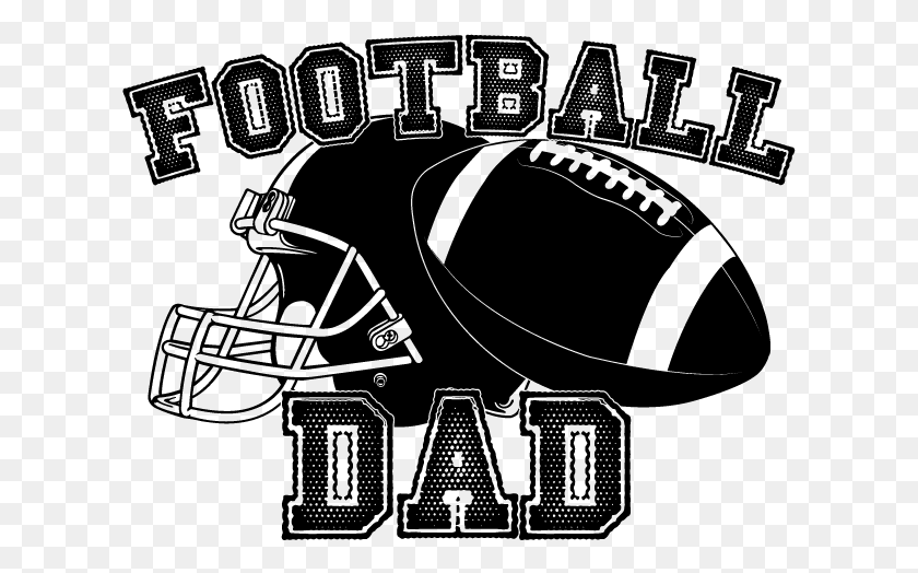 617x464 Football Dad Helmet Team Supporter Son Kid Child Field Football Dad Clip Art, Gray, World Of Warcraft HD PNG Download