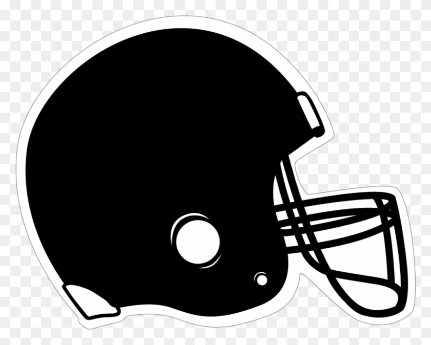 800x630 Football Field Black Football Helmet Photo Black Football Helmet Clipart, Clothing, Apparel, Helmet HD PNG Download
