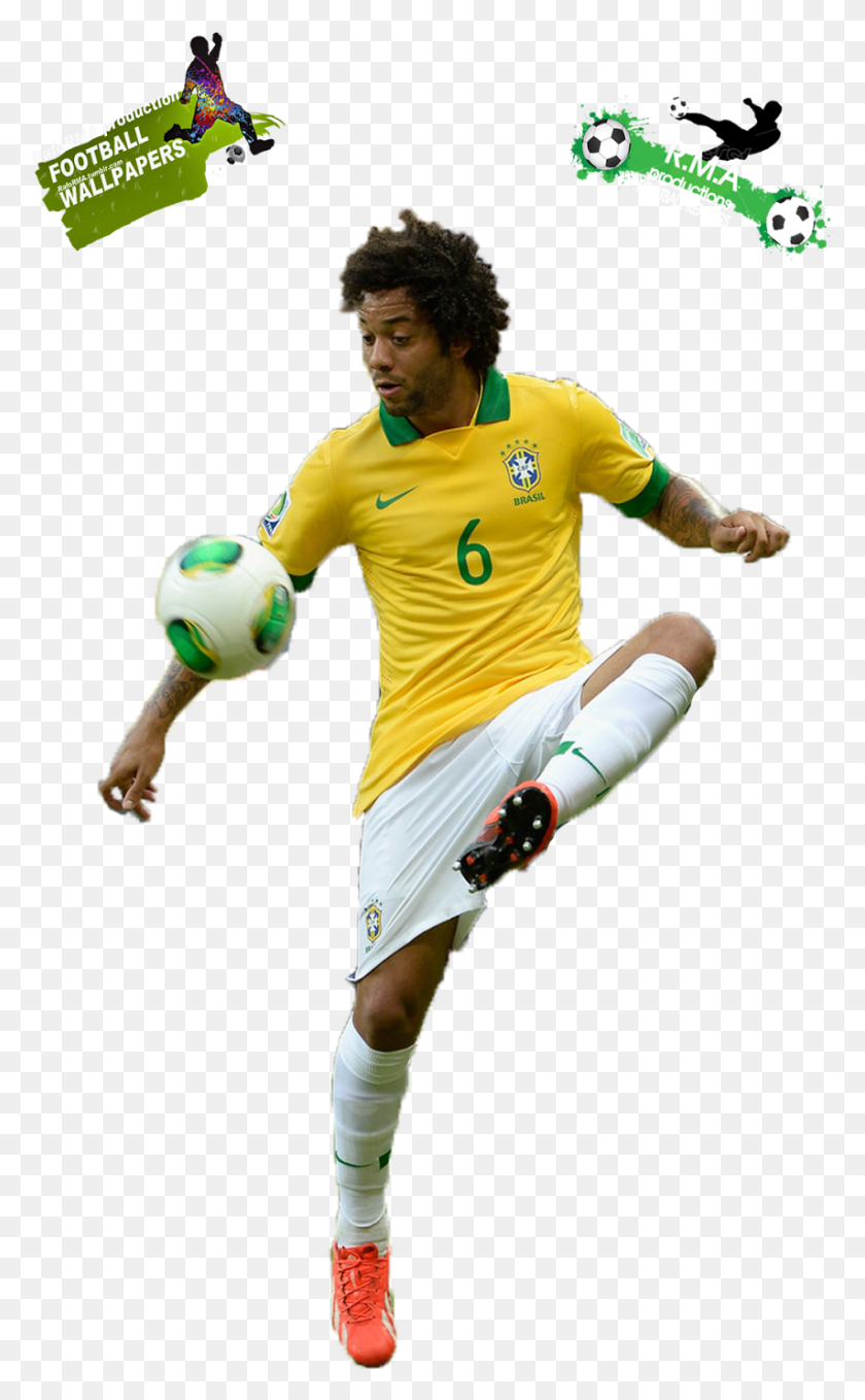 854x1422 Football Marcelo Brazil Render, Person, Human, Sphere HD PNG Download