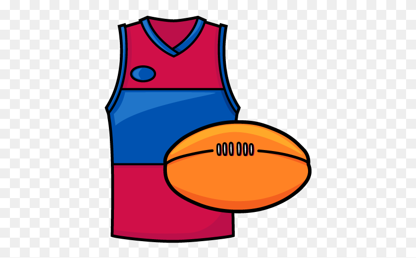 420x461 Football Or Round Ball Cartoon Football Afl, Clothing, Apparel, Tank Top HD PNG Download