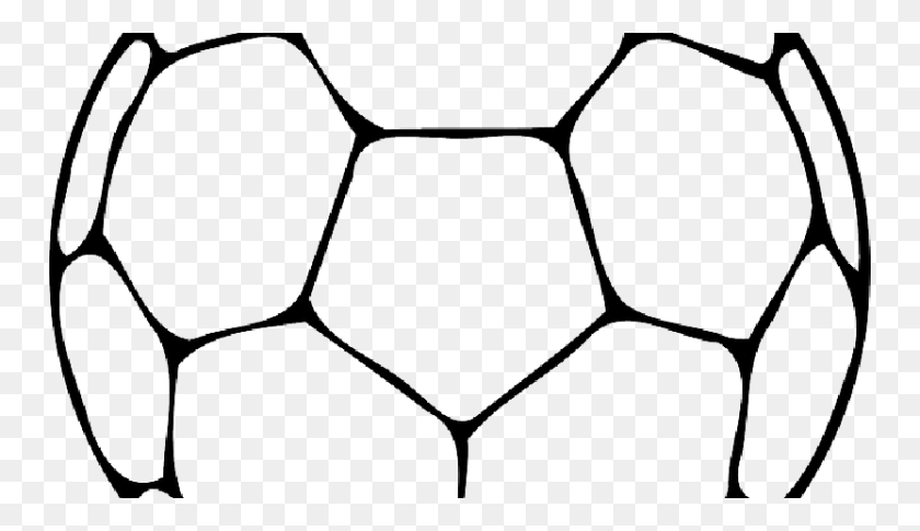 750x425 Football Outline Football Outline Cliparts Clipartpost Outline Drawing Of Football, Spider Web, Pattern HD PNG Download