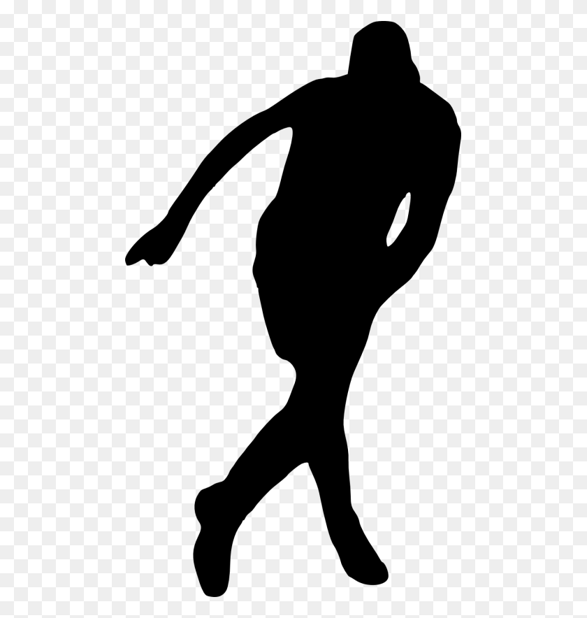 481x824 Football Player Silhouette, Gray, World Of Warcraft HD PNG Download