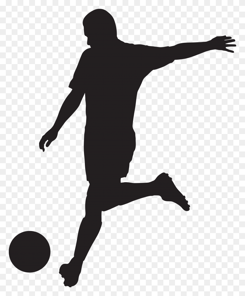 6423x7875 Football Player Silhouette Transparent Image, Person, Human HD PNG Download