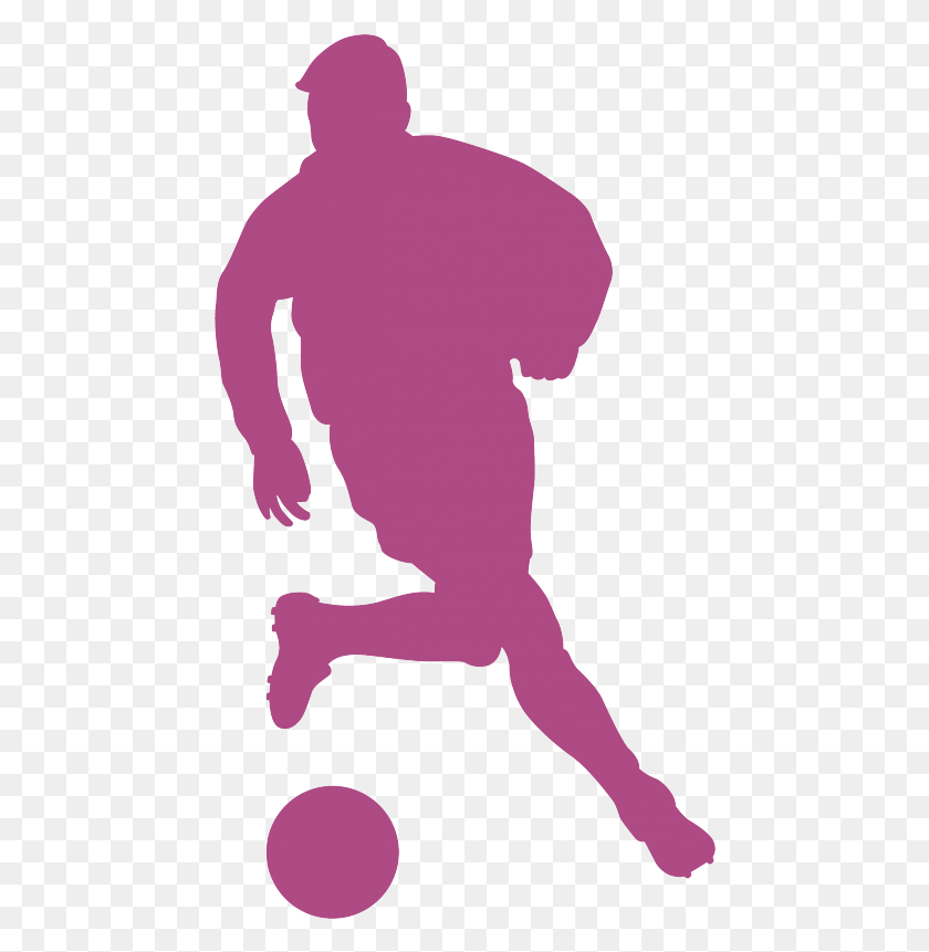 454x801 Football Player Sport Wall Decal Athlete Silhouettes Of Soccer Players, Text, Sleeve, Clothing HD PNG Download
