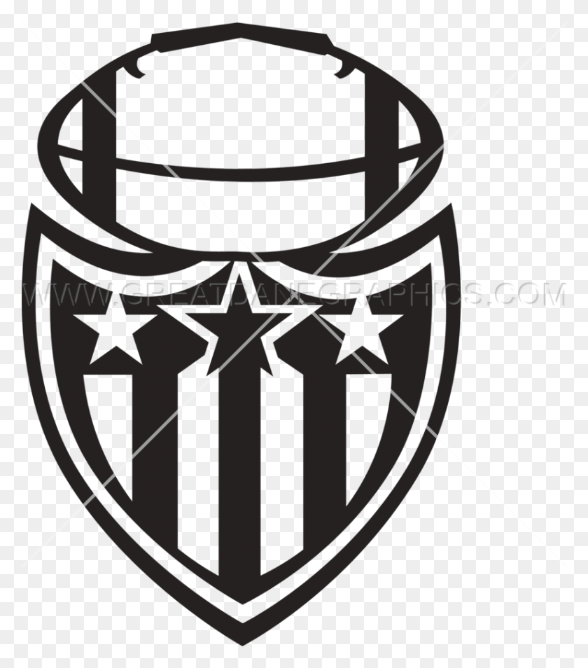 826x947 Football Production Ready Artwork Shield Crest Banner Clip Art, Armor, Bow, Symbol HD PNG Download