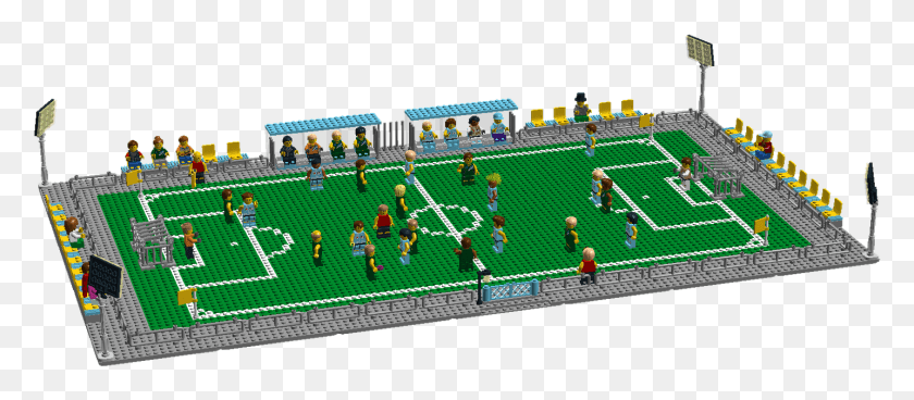 1434x567 Football Stadium Football Stadium Lego Ideas, Field, Building, Person HD PNG Download