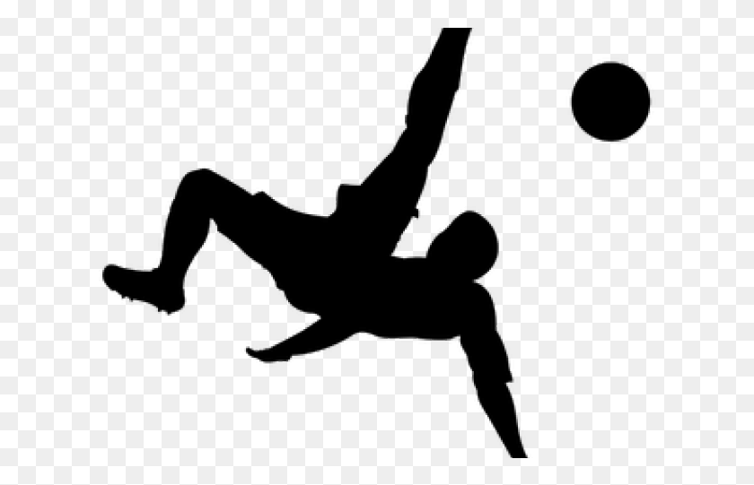 622x481 Footballer Clipart Volleyball Player Soccer Bicycle Kick Silhouette, Person, Human, Acrobatic HD PNG Download