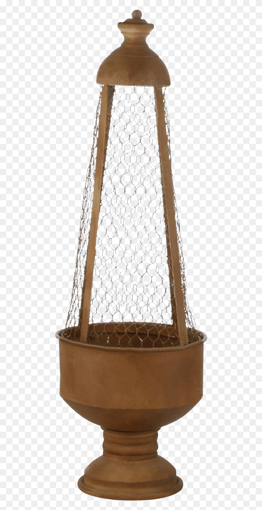490x1570 Footed Chicken Wire Lampshade, Lamp, Swing, Toy Descargar Hd Png