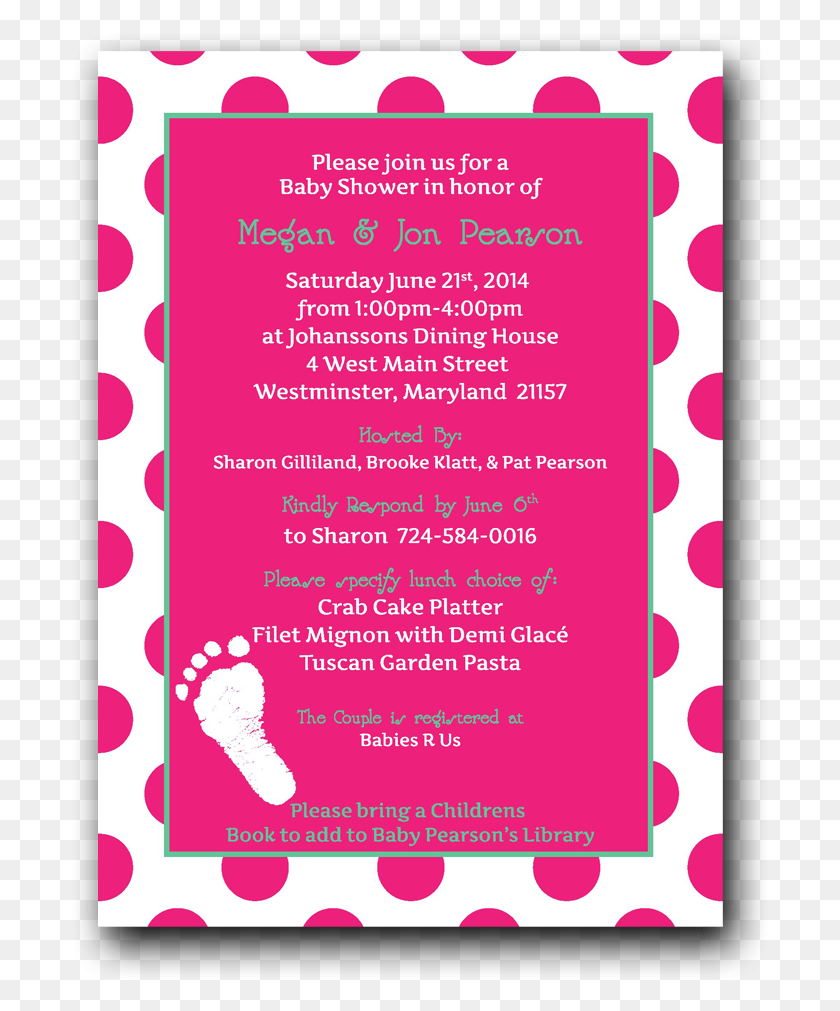 700x951 Footprint Baby Shower Invitation Circle, Flyer, Poster, Paper HD PNG Download