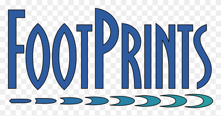 2197x1077 Footprints Logo Transparent Graphic Design, Text, Word, Alphabet HD PNG Download