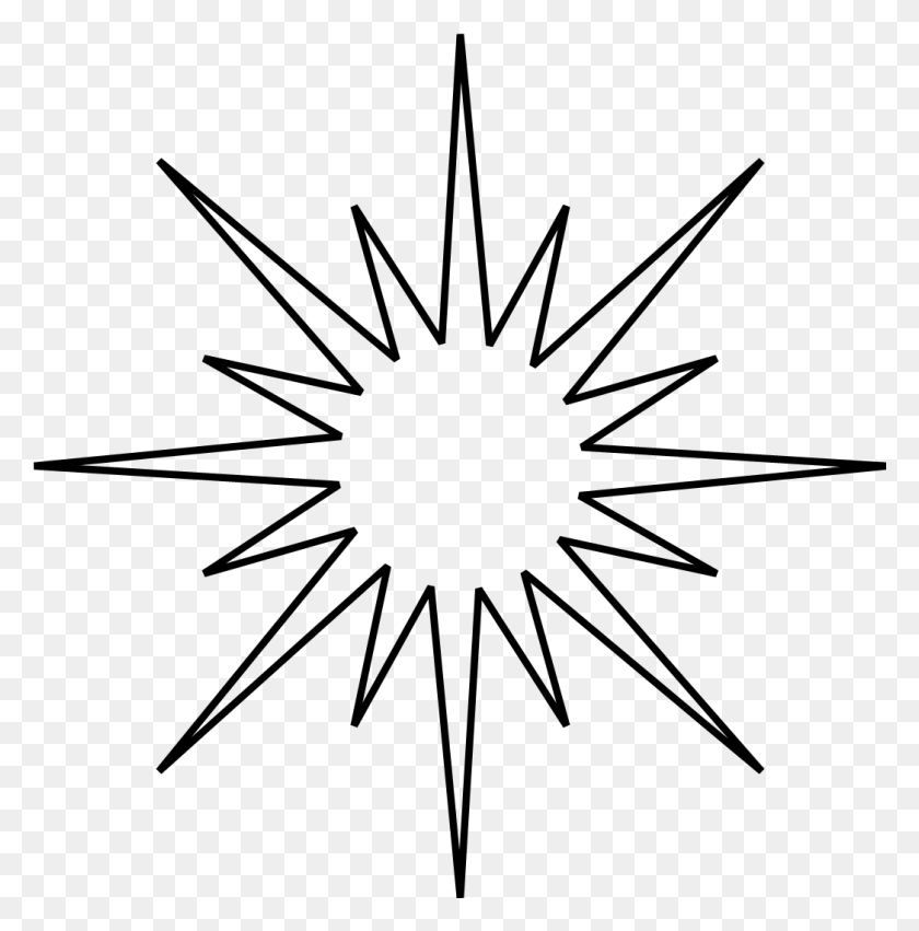 1046x1061 16-Конечная Звезда, Символ, Компас, Компас, Математика Hd Png Скачать
