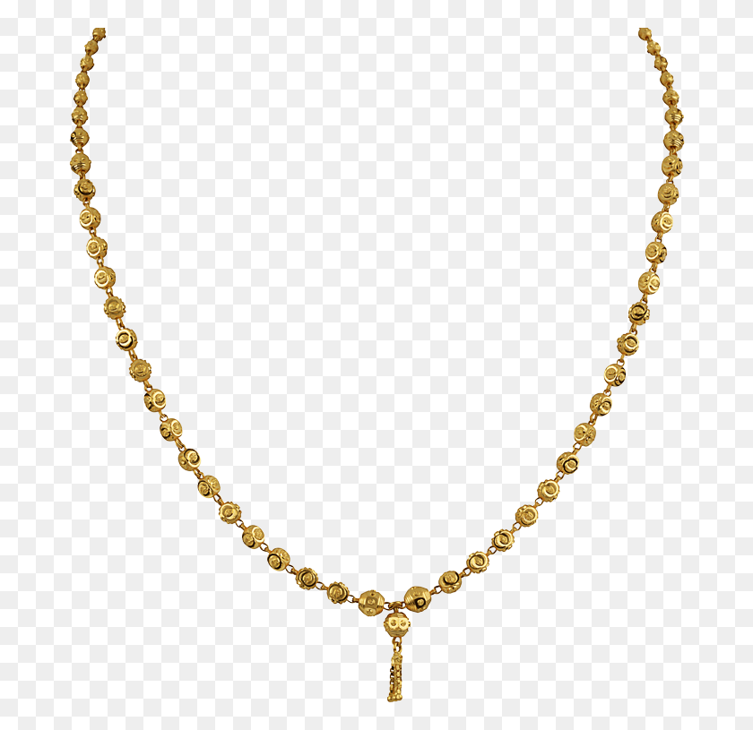 688x755 For A Change A Beaded Slender Gold Chain By Orra 1 Tola Gold Necklace Designs With Price, Jewelry, Accessories, Accessory HD PNG Download