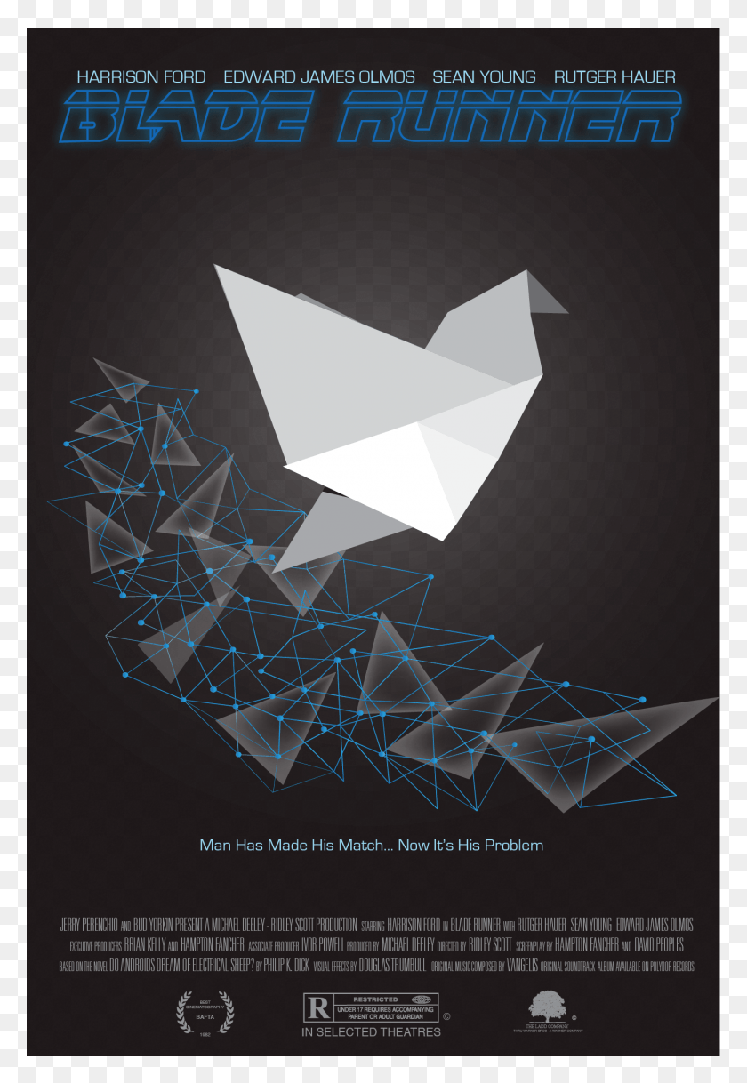 1448x2150 Дизайн Плаката Оригами Из Фильма 