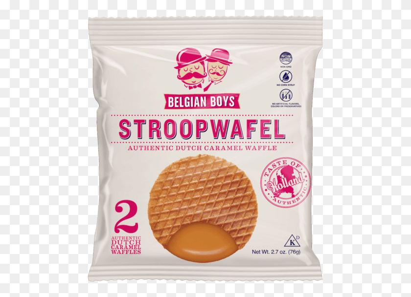 483x548 For Belgian Boys Stroopwafel Mini Stroopwafel Belgian Boys .45 Oz, Bread, Food, Pancake HD PNG Download