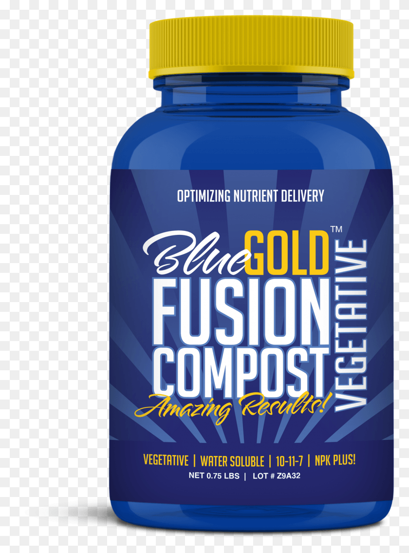 1254x1729 For Best Results Always Root Feed When The Zone Dries Blue Gold Compost Fusion Vegetative Natural Nop Compliant, Bottle, Can, Tin HD PNG Download