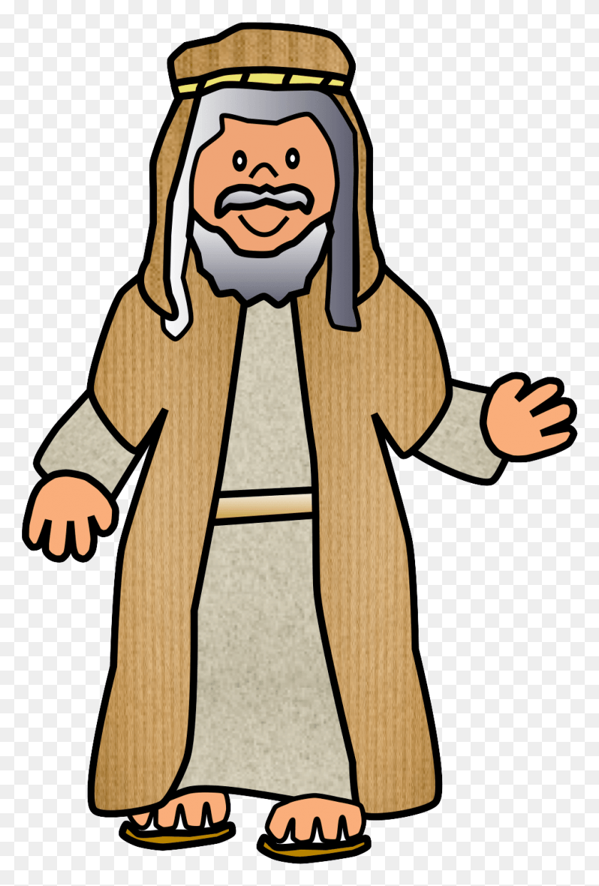 965x1463 For Bible Characters Cartoon Clipart Clip Art Library Bible Man Clip Art, Costume, Face, Clothing HD PNG Download