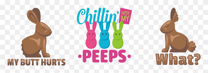 1331x401 For Developers Cartoon, Peeps, Text, Sweets HD PNG Download