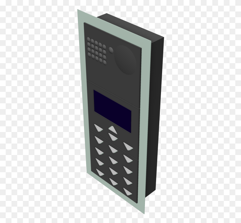 306x717 For Engineers Who Want To Place An Intercom In Or Around Door, Machine, Electronics, Calculator HD PNG Download