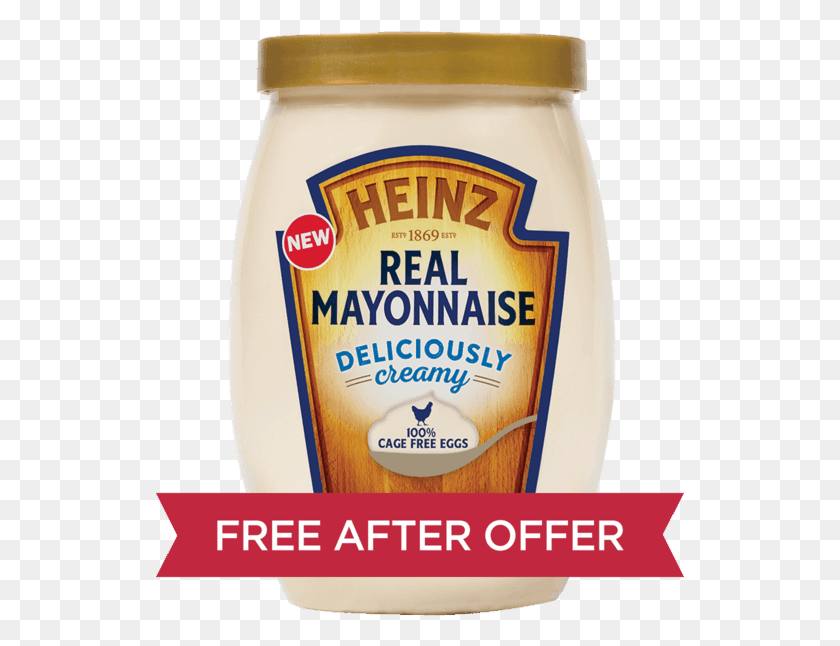 529x586 For Heinz Real Mayonnaise Heinz Real Mayonnaise, Food, Ketchup HD PNG Download