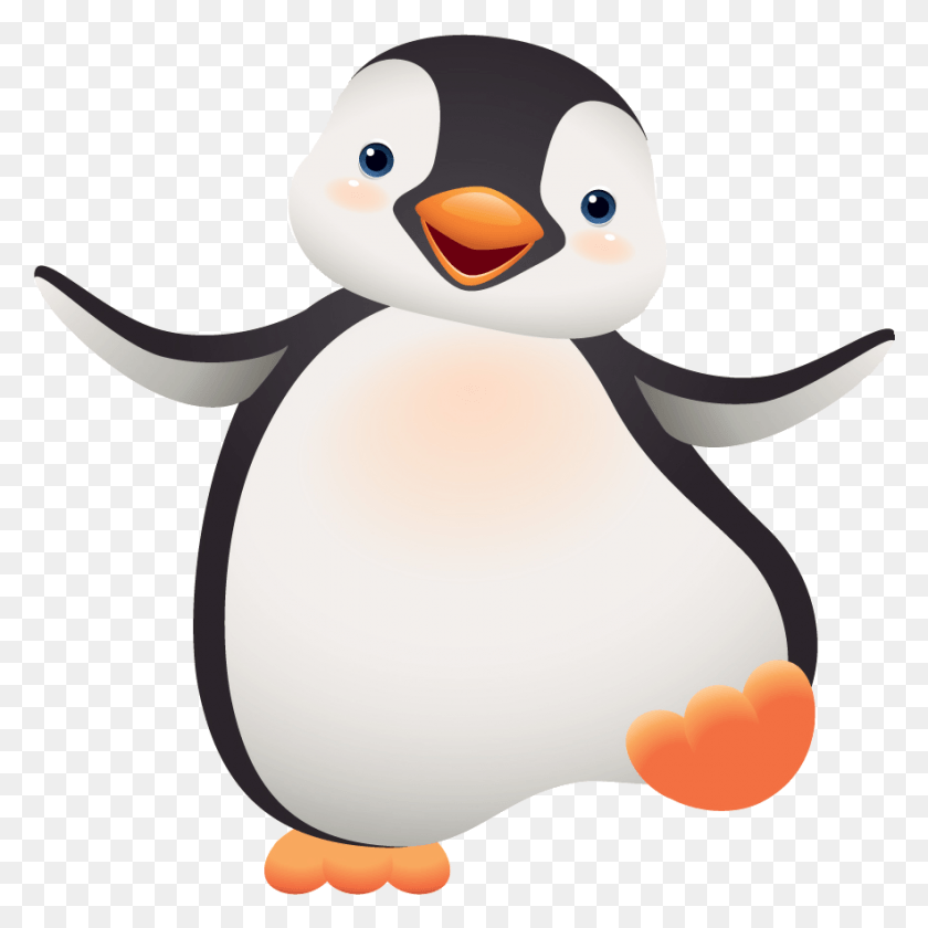 883x884 For Ipad Penguin Clipart Bonnik Dla Dzieci, Bird, Animal, Snowman HD PNG Download