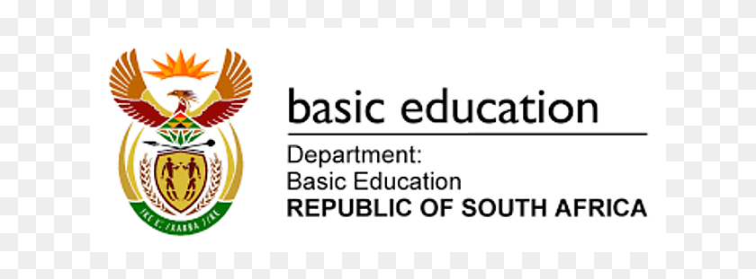 641x251 Descargar Png Para Muchos Alumnos, El Logotipo Del Departamento De Educación De Sudáfrica, Texto, Etiqueta, Ropa Hd Png
