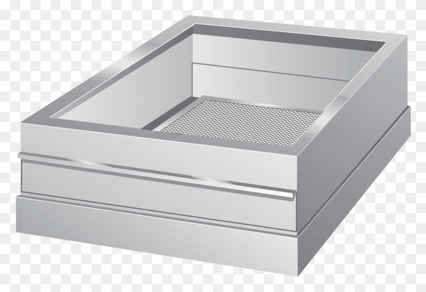 1525x1007 For Mounting Between The Supply Fan And The Roof Curb Drawer, Furniture, Aluminium, Sink HD PNG Download