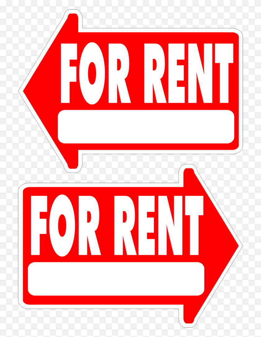 724x1024 For Rent Yard Sign Arrow Shaped With Frame Statrting, Label, Text, Symbol HD PNG Download