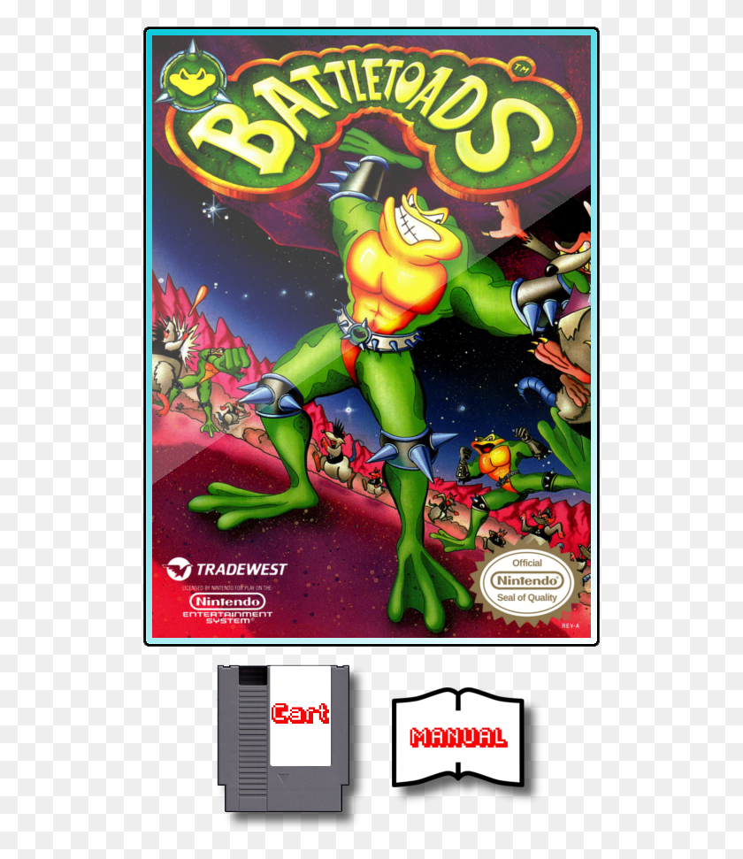 516x911 На Продажу Battletoads Nes Nintendo Battletoads, Плакат, Реклама, Флаер Hd Png Скачать