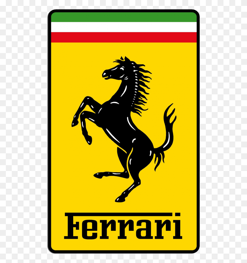 521x832 Descargar Png Ferrari Logotipo Grande, Cartel, Publicidad, Hd Png