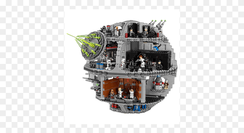 397x398 Для 2 Артиллеристов Звезды Смерти И 2 Подвижных Турбо-Лазеров Lego Death Star Ultimate, Игрушка, Двигатель, Двигатель Png Скачать