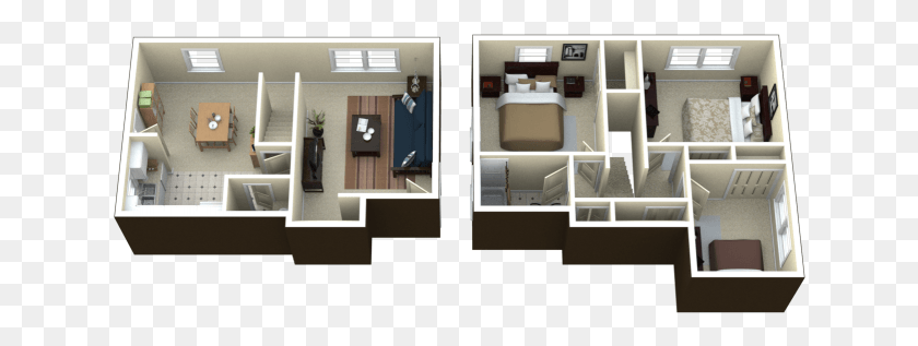 634x257 For The 3 Bedroom Arlington Townhomes Royal Oak, Diagram, Floor Plan, Clinic HD PNG Download