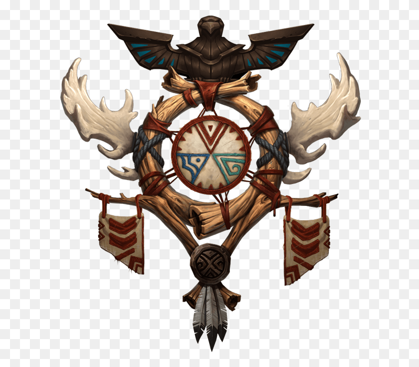 608x676 For The Horde Highmountain Tauren Crest, Clock Tower, Tower, Architecture HD PNG Download