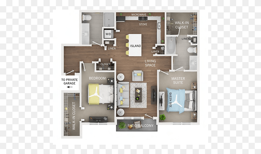 501x436 For The Two Bedroom Two Bath Floor Plan Oakcliff Apartments, Floor Plan, Diagram, Plot HD PNG Download