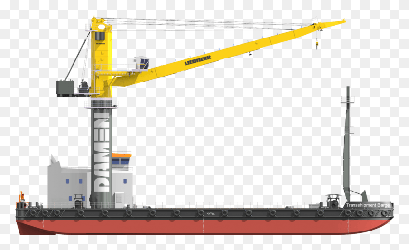 952x554 For Transshipment Of Dry Bulk Containers And Break Lake Freighter, Construction Crane HD PNG Download