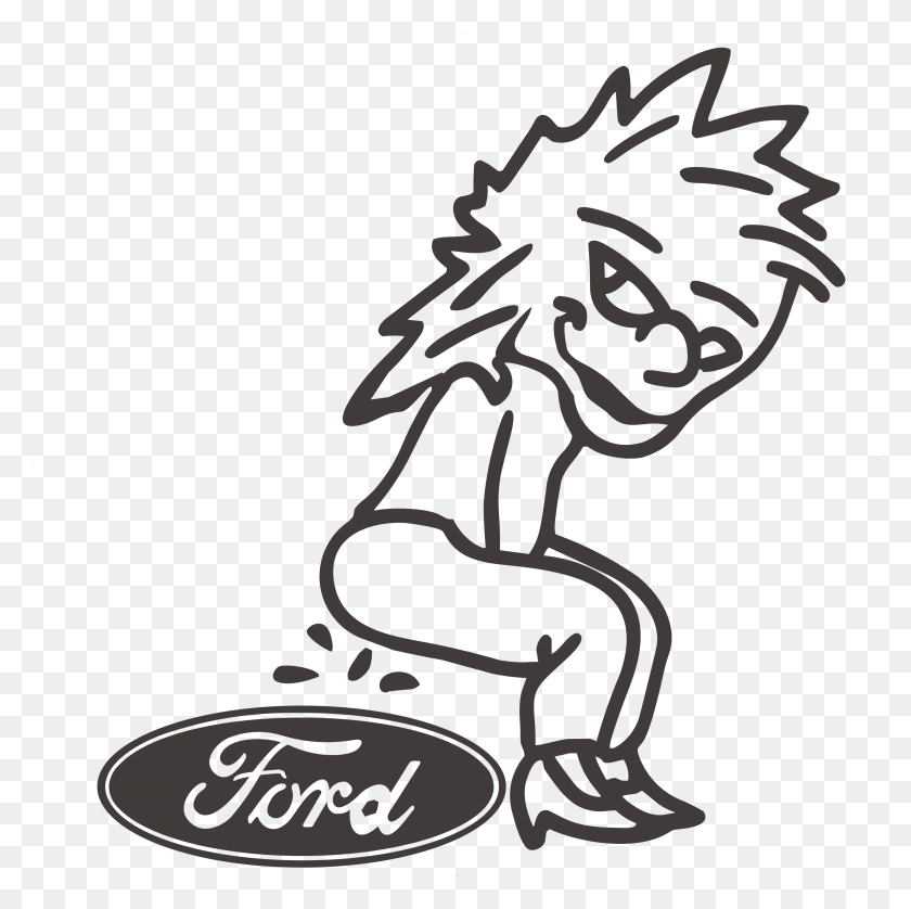 3170x3163 Ford, Stencil, Cara Hd Png