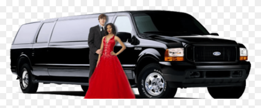 1957x723 Ford Excursion Limousine Black, Clothing, Person, Evening Dress HD PNG Download