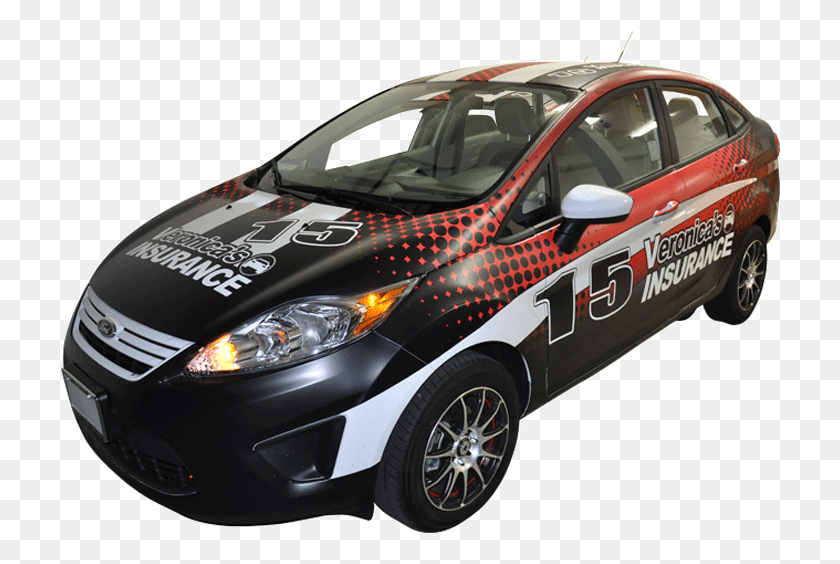 722x504 Ford Fiesta Car Wrap For Veronicas Auto Insurance Ford Fiesta, Vehicle, Transportation, Automobile HD PNG Download