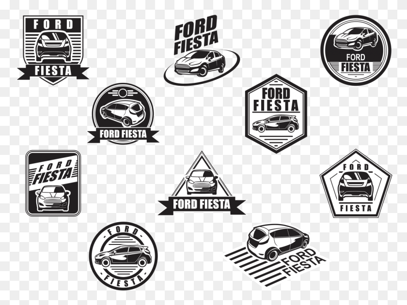1177x861 Ford Fiesta Vector Labels, Logo, Symbol, Trademark HD PNG Download